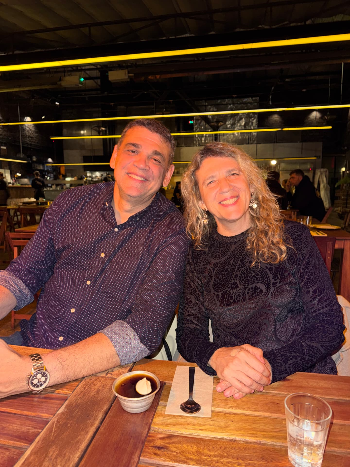 Family enjoying dinner together in Buenos Aires
